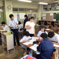 R7.7.7 学び合い・自由進度学習（滋賀県中学校視察のため来校）