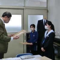 エコスクールレポート認定証授与式