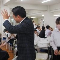 岐阜市長　柴橋正直さん　来校！