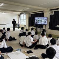 避難所運営を考える　８年生ＨＵＧ