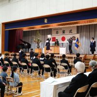 藍川北学園初の卒業式