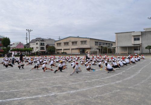 運動会全校練習（10月18日）