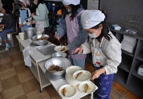 今日は鮎メニュー（5月12日）