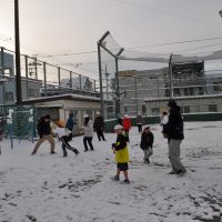 雪で遊びました（1月23日）
