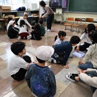 ６年生を送る会リハーサル（2月27日）