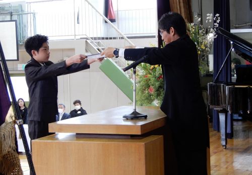 令和７年度卒業式（3月19日）