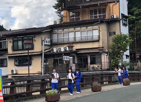 １年郡上研修で班別研修が始まりました