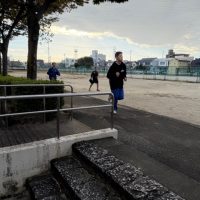 岐阜市駅伝に向けた練習を日々積み上げています