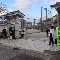 岐阜中央中学校区内「小中合同あいさつ運動」【１１月５日（火）】