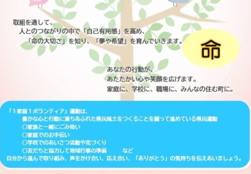 「１家庭１ボランティア」運動について