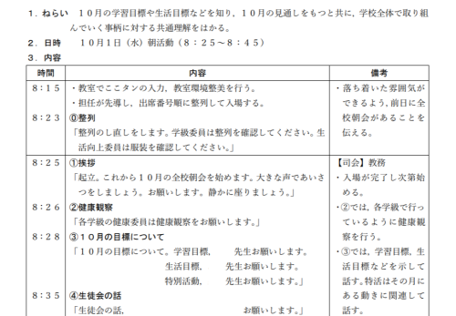 全校朝会