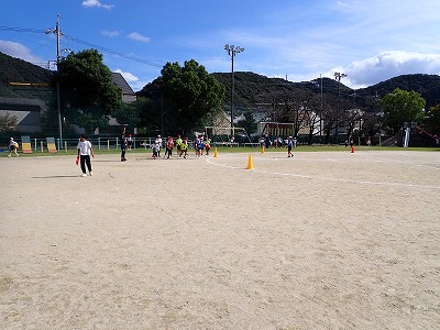 保護中: 運動会・高学年選手リレー練習