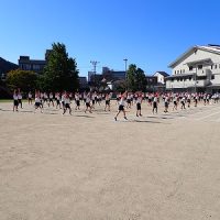 保護中: 運動会・５・６年岐阜小ソーラン練習