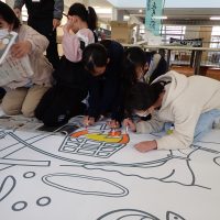 保護中: 全校「岐阜公園ミューラルアート」プロジェクト