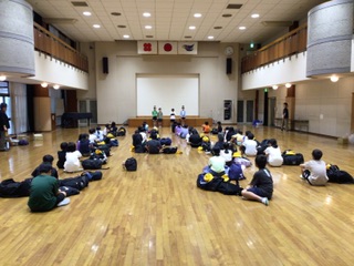 保護中: 【５年・野外学習】２日目・昼食・退所式