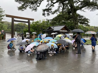 保護中: 【修学旅行１日目】伊勢班別研修終了