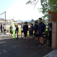 保護中: 岐阜中央中学校区「あいさつ運動」