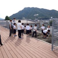 保護中: 【保護者参観】屋上で