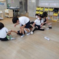 保護中: なかよし活動（異学年交流活動）