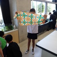保護中: サマースクール2025 ｢雪花しぼり手ぬぐいを作ろう｣