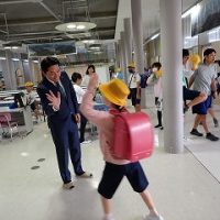 保護中: 『市長』さんがご来校！