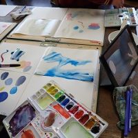 保護中: 時間を忘れるほど夢中に！４年生の水彩チャレンジ！