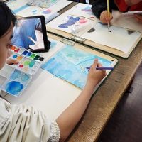 保護中: 透明水彩で物語の世界へ！―4年図工「言葉から感じて」第２回の学び―