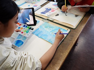 保護中: 透明水彩で物語の世界へ！―4年図工「言葉から感じて」第２回の学び―