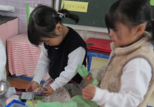 今週の１場面　こあら組（３歳児）