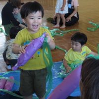 未就園児の会（ひまわりくらぶ）運動会ごっこ