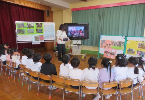 第４こども園の友達とオンライン交流をしました！