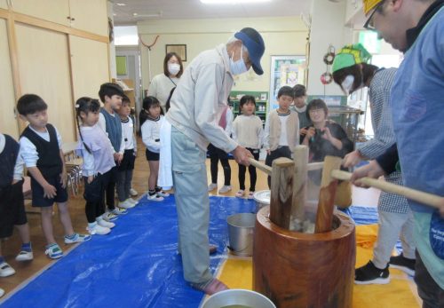 餅つき・花餅作り