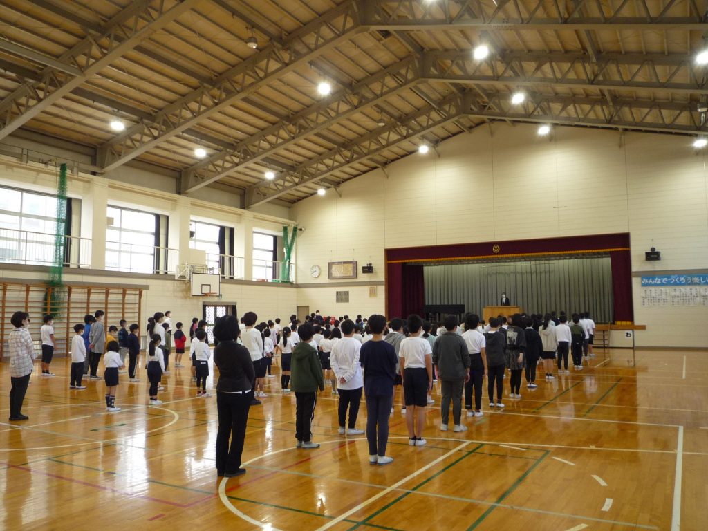 後期始業式 岐阜市立白山小学校