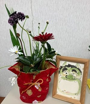 生け花クラブの作品
