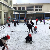 楽しかった雪遊び