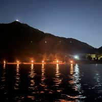 幻想的な伝統の鵜飼