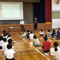 FC岐阜　グリーンカーテンプロジェクトのまとめの授業