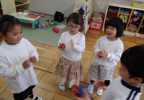 ちゅうりっぷ組（3歳児）今週の一場面