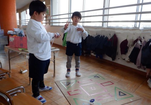 いちょう組（５歳児）　今日の１場面