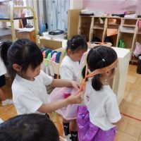 たんぽぽ組（４歳児）　今週の１場面