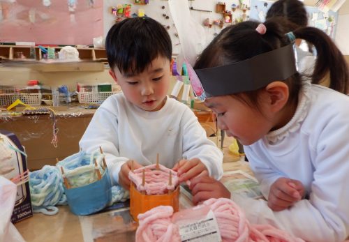 たんぽぽ組（４歳児）　今週の１場面