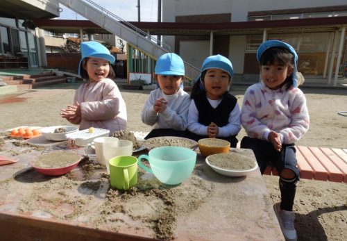 ちゅうりっぷ組（３歳児）今週の一場面