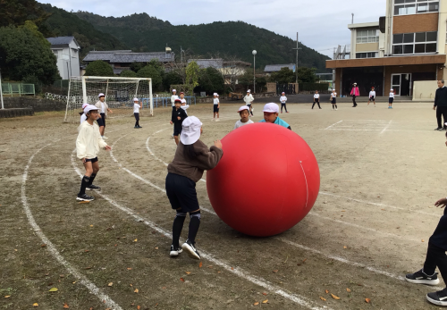 初めての運動会全校練習