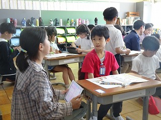 １年生との顔合わせ交流会　６年