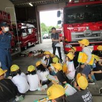 火事からくらしを守る！岐阜北消防署黒野分署の見学