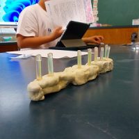 理科クラブ　液晶キーホルダー作り