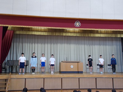 認証式／運動会「自分から種目」練習スタート