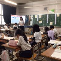 土曜日に授業参観を行いました