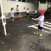 １年生の水遊び