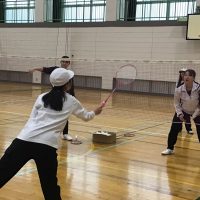 プロ選手によるバドミントン教室